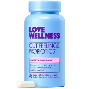 Love Wellness Gut Feelings Probiotic