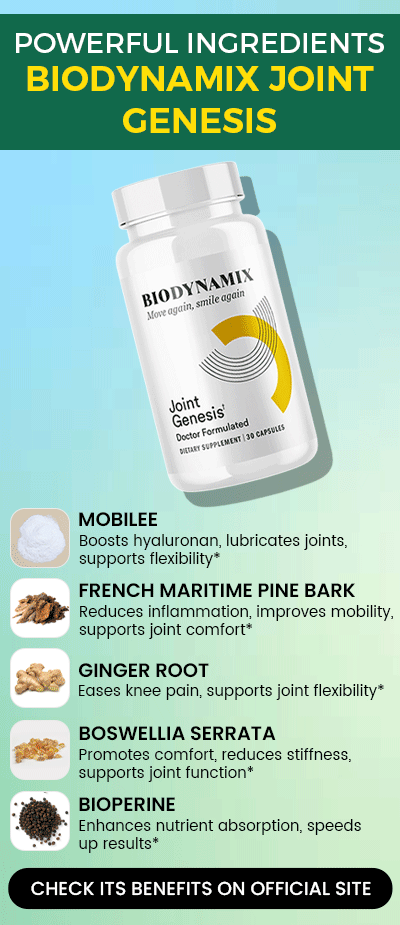 Ingredientes potentes de BioDynamix Joint Genesis