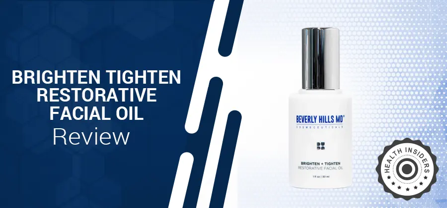 Examen de l'huile réparatrice pour le visage Brighten + Tighten