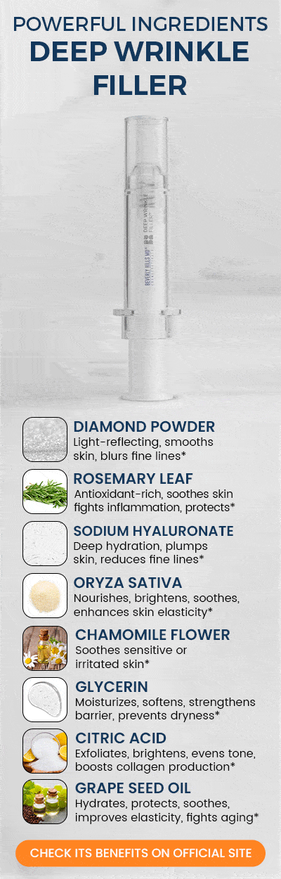 Ingredientes para el relleno de arrugas profundas