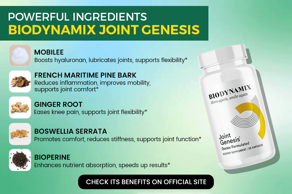 Ingredientes BioDynamix Joint Genesis