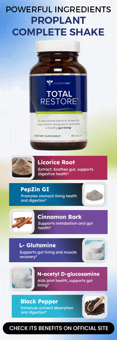 Zutaten Gundry MD Total Wiederherstellung