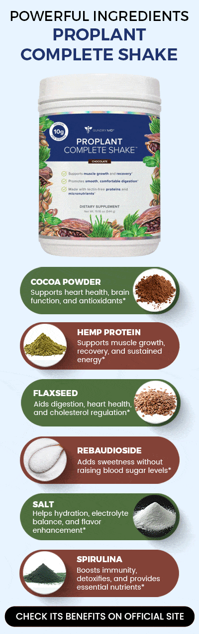 Zutaten Proplant vollständiger Schütteln