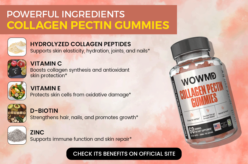 Ingredientes wowmd colágeno pectin gommies