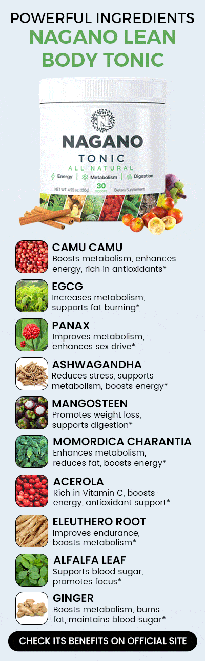 Nagano Lean Body Tonic Inhaltsstoffe