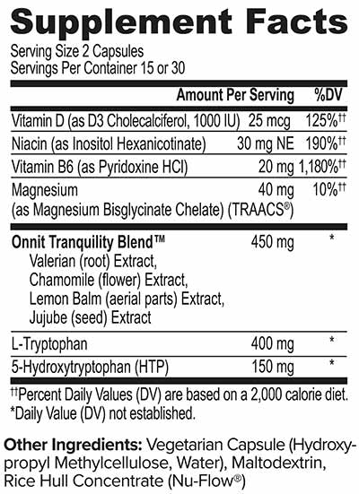 Datos del suplemento Onnit New Mood
