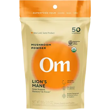 Om Mushrooms Organic Lion's Mane Mushroom Powder