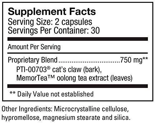 Percepta Brain Supplement Facts