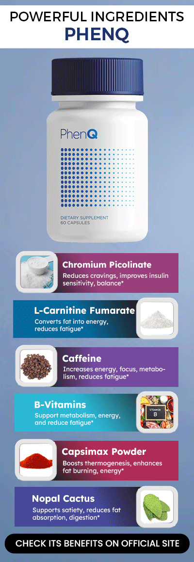 Ingredientes potentes de PhenQ
