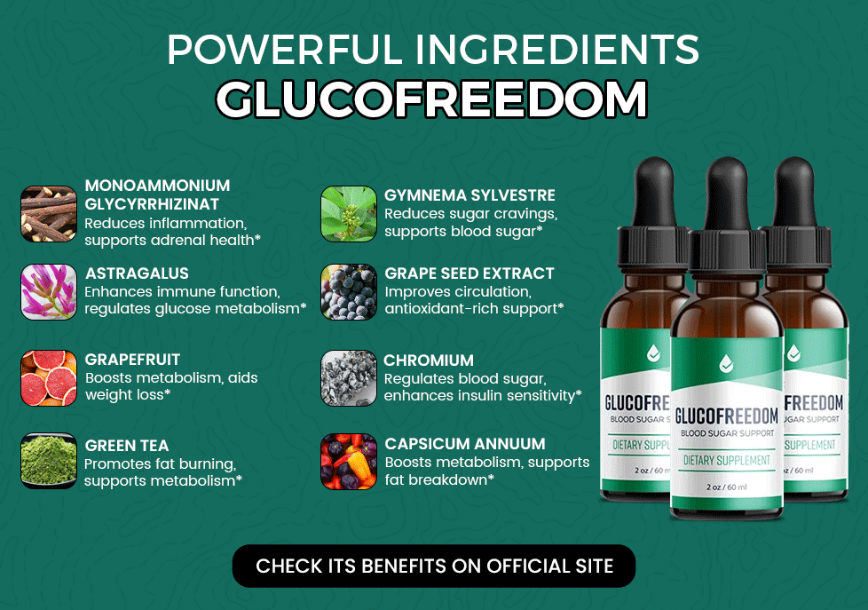 Starke Zutaten Glucofreedom