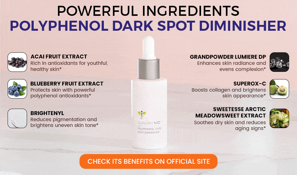 Powerful Ingredients Gundry MD Polyphenol Dark Spot Diminisher