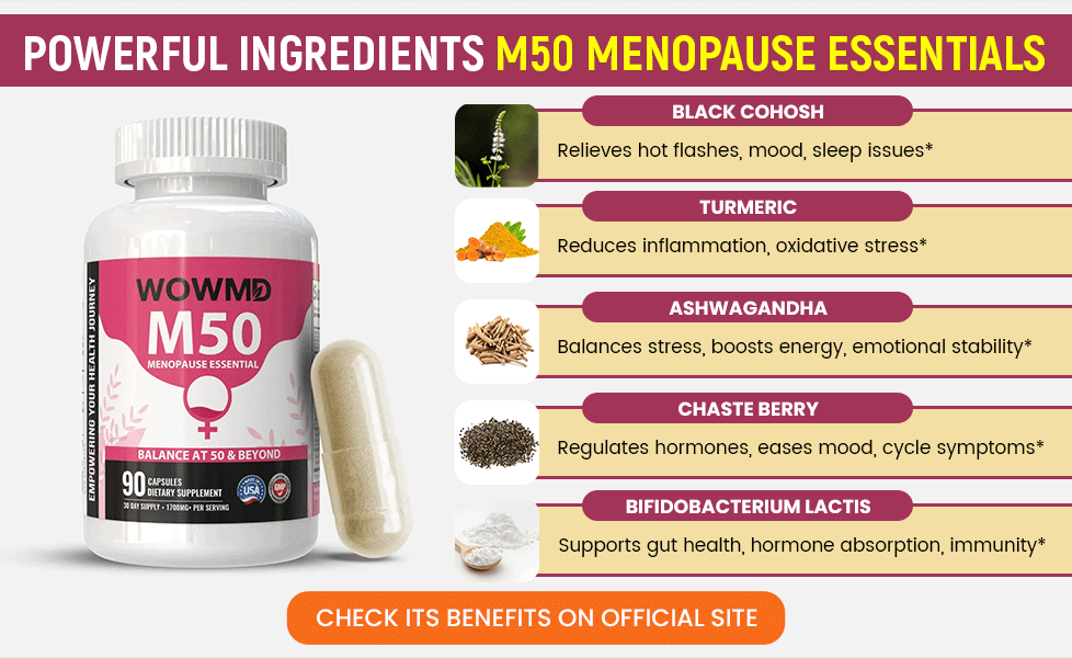 Zutaten Wowmd M50 Wechseljahre Essentials