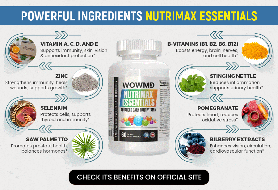Ingredientes poderosos Nutrimax Essentials