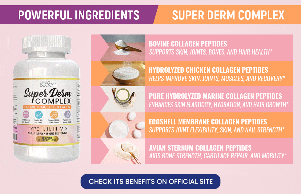 Ingredientes potentes complejo super derm