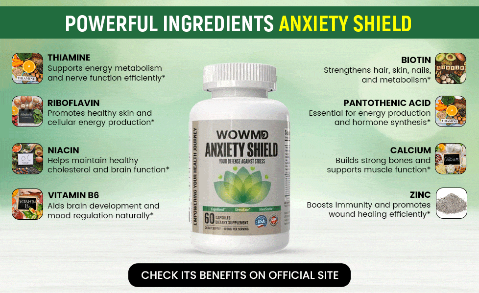 Powerful Ingredients WOWMD Anxiety Shield