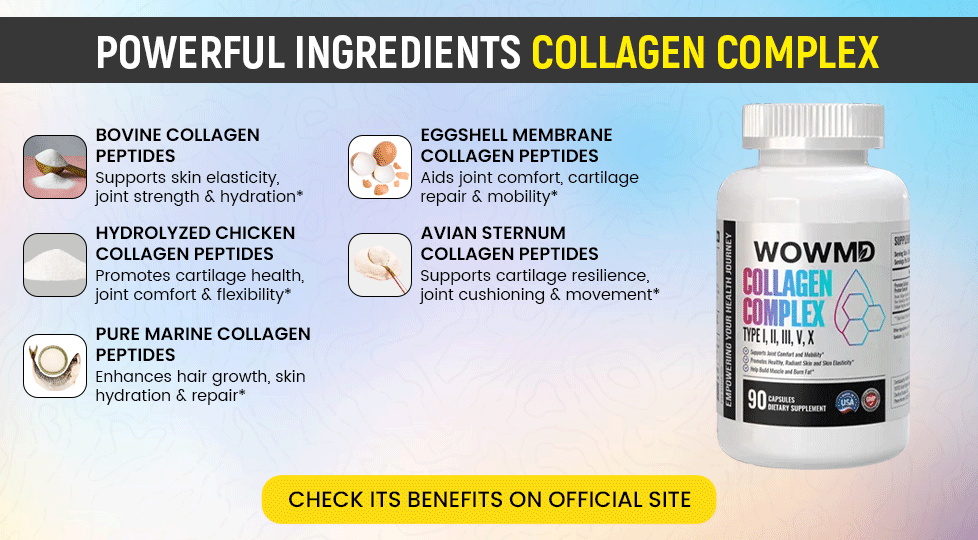 Ingredientes potentes Wowmd Collagen Complex