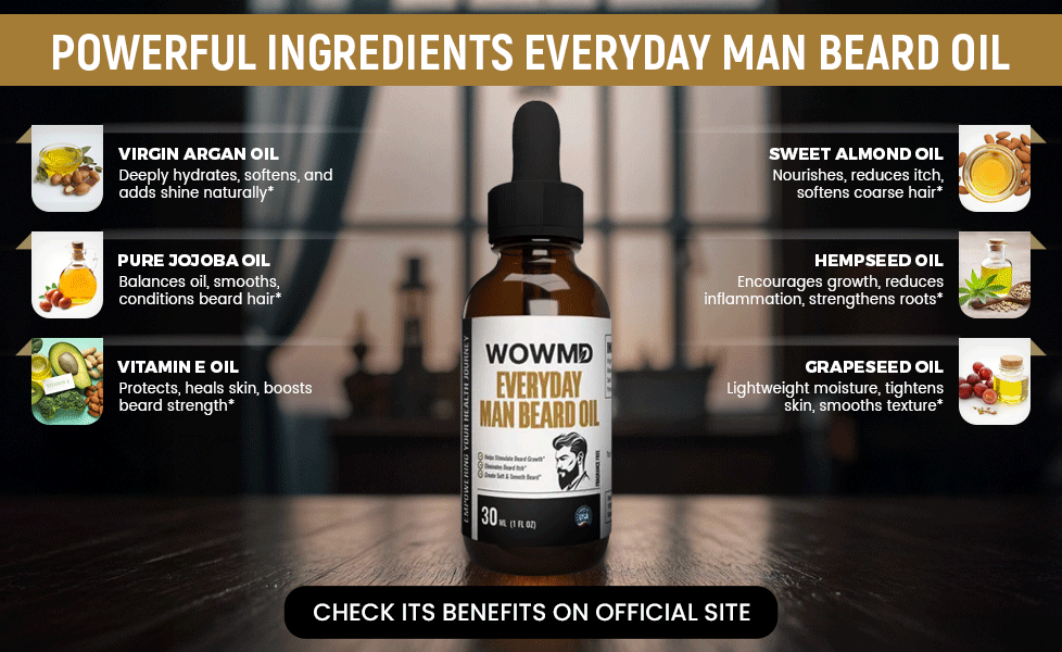 Powerful Ingredients WOWMD Everyday Man Beard Oil