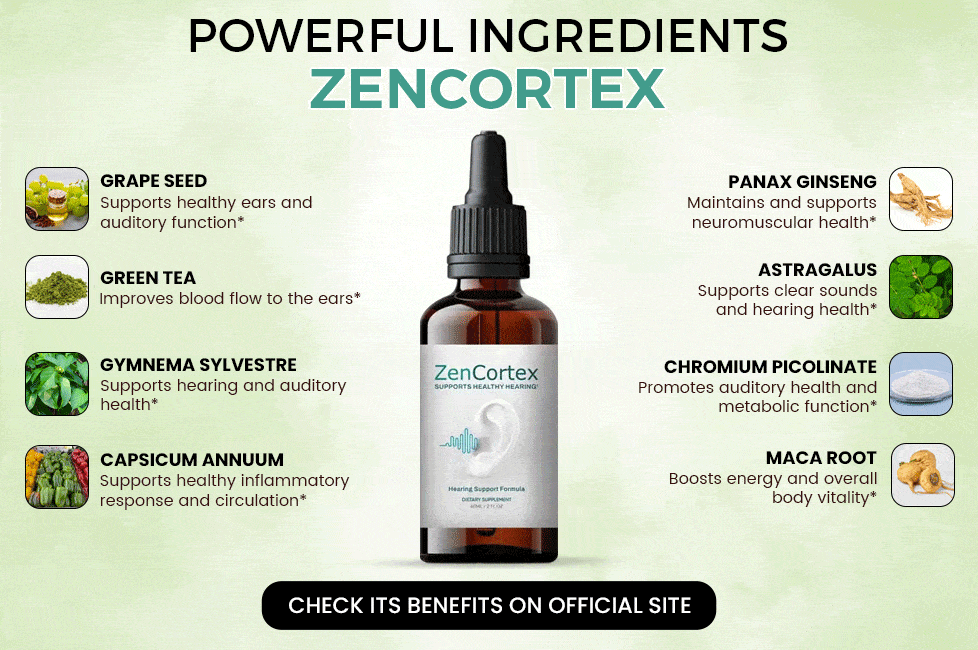 Potentes ingredientes zencortex
