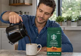 Starbucks Caramel Ground Coffee Tester 1