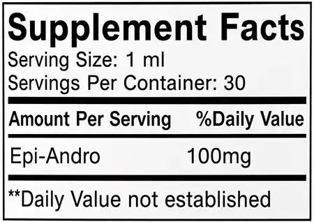 Alpha Test Stack Supplement Facts