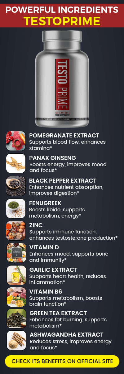 TestoPrime Ingredientes