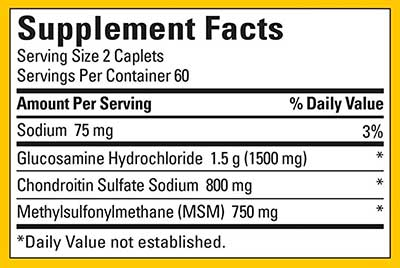 Datos del suplemento Triple Flex