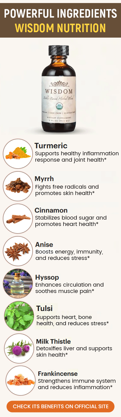 Ingrédients de la nutrition de la sagesse