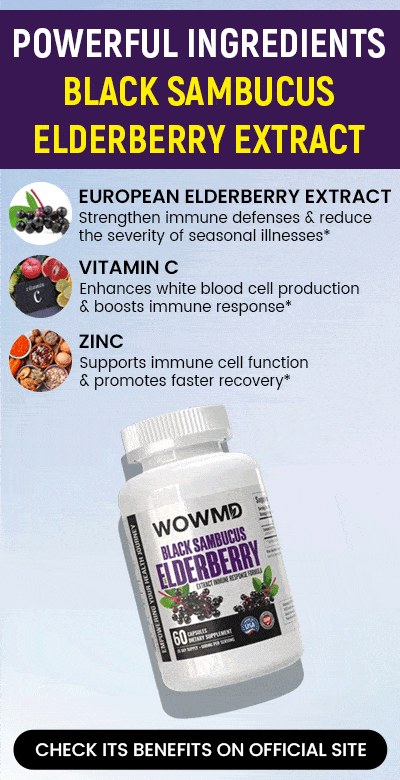 Wowmd negros sambucus de extracto de sailberry ingredientes