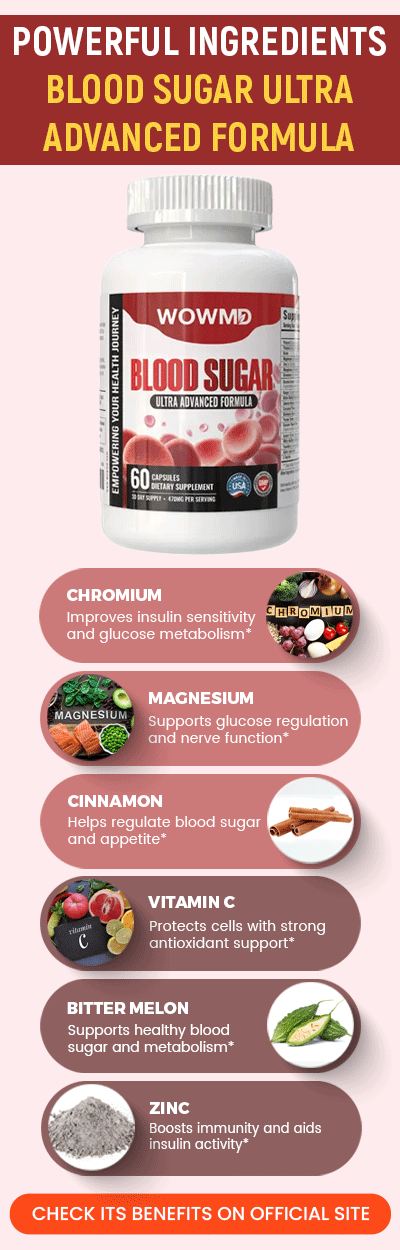 WOWMD Blood Sugar Ultra Advanced Formula Ingredients