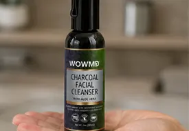 WOWMD Charcoal Facial Cleanser Tester 1
