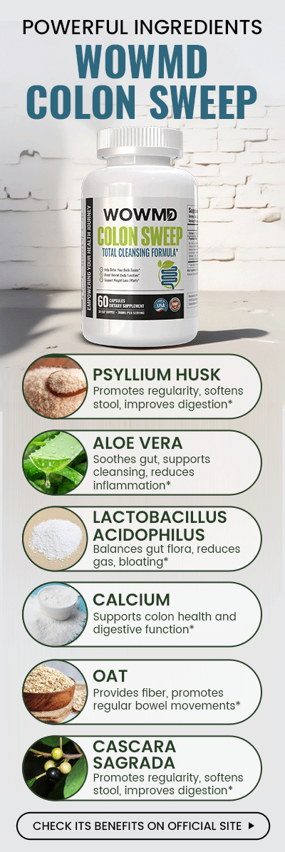 Ingredientes potentes de WOWMD Colon Sweep