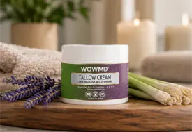 WOWMD Tallow Cream Lemongrass & Lavender Tester 1