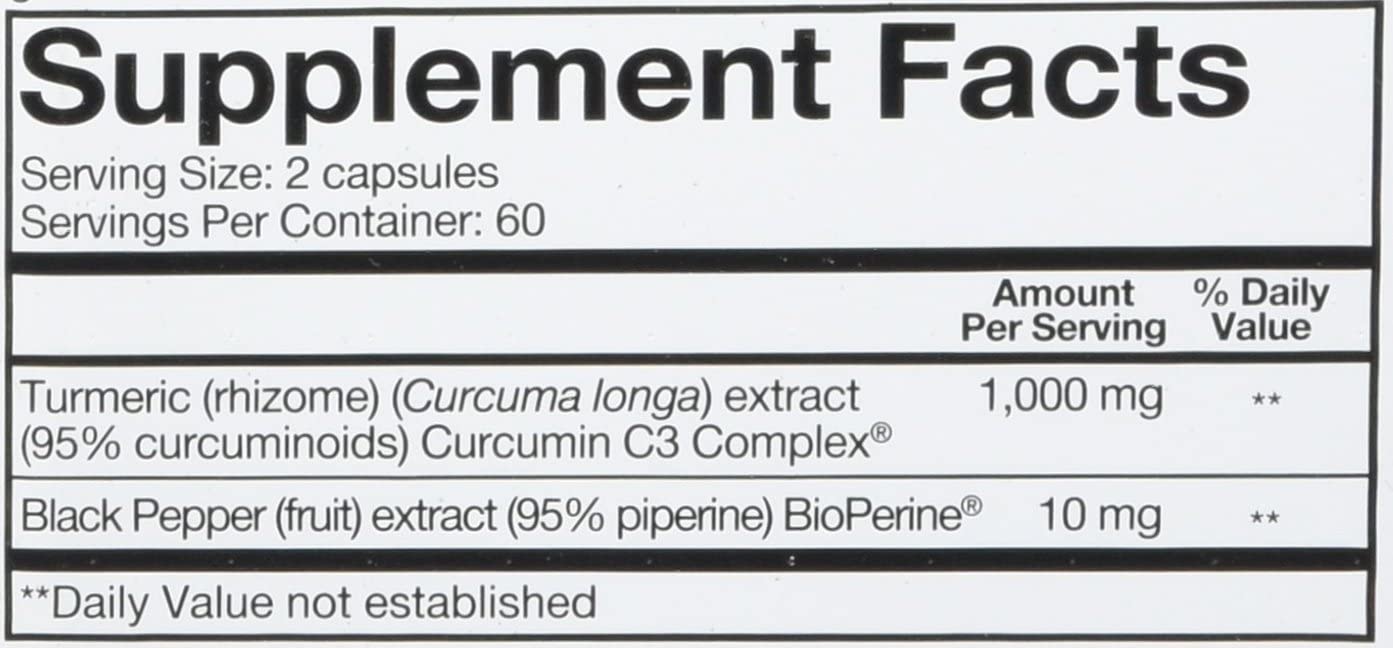 Faits sur le supplément de curcuma Youtheory
